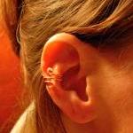Hand Hammered Copper Ear Cu..