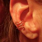Hand Hammered Copper Ear Cu..