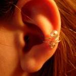 Set of 3 ear cuffs, antique..