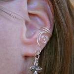 Ear Cuff with antiqued silv..