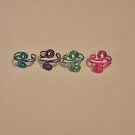 Set of 4 Colorful Ear Cuffs..