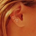 Set of 3 Pale Pink Ear Cuff..