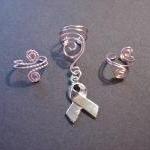 Set of 3 Pale Pink Ear Cuff..