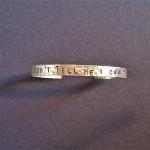 Brass Bracelet Stamped DON'..