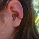 Copper Ear Cuff, Hand Hamme..