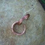 Copper Ear Cuff, Hand Hamme..