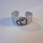 Ear Cuff, Hand Hammered Alu..