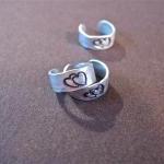 Ear Cuff, Hand Hammered Alu..