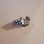 Ear Cuff, Hand Hammered Alu..