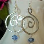 Hand Hammered Bold Earring..