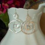 Hand Hammered Bold Earrings..