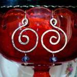 Hand Hammered Bold Earrings..