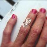 Hand Hammered Double Swirl..