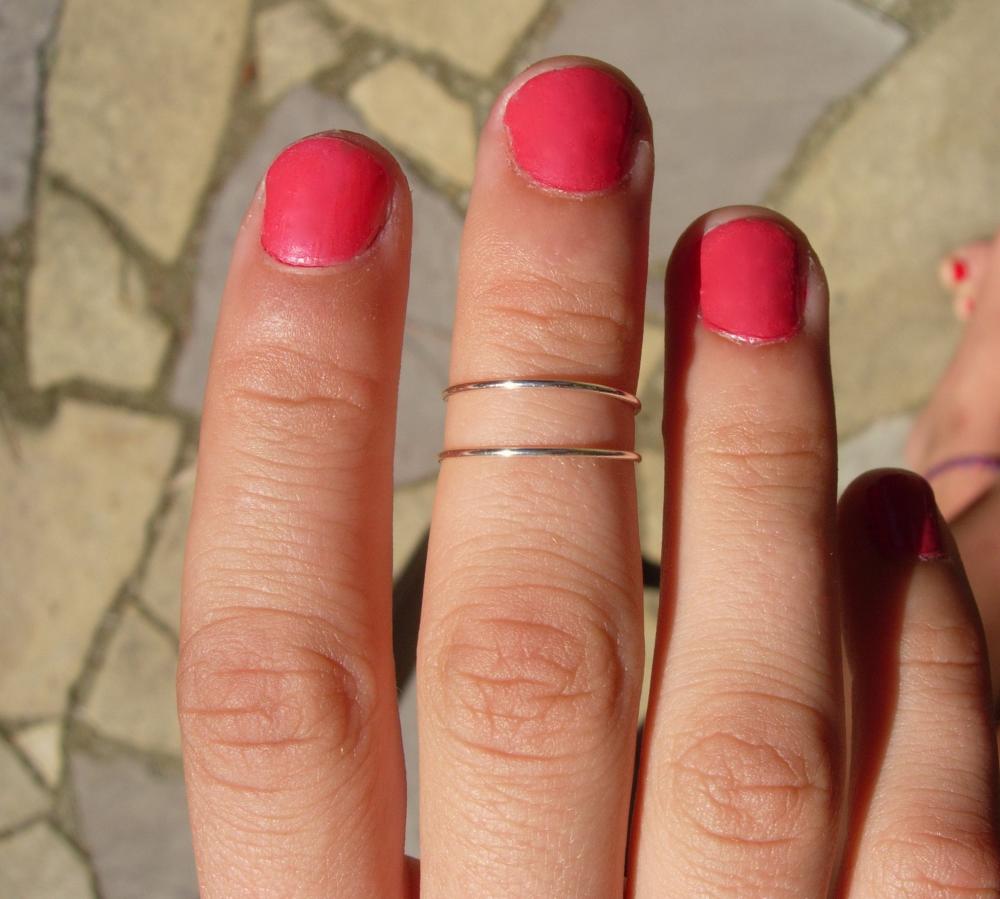 SILVER RING Wear It 6 Different Ways, Pinky Ring, Mid Finger Or Knuckle