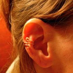 Hand Hammered Copper Ear Cuff