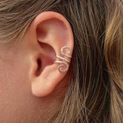 Hand Hammered Silver Filled Ear Cuff